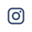 Instagram logo in circular black and white design.