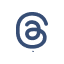Lowercase "a" in a circular design.