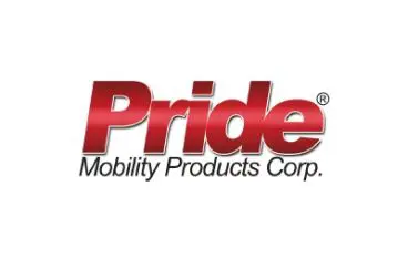 Pride Mobility Products Corp. logo in red.