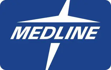 Medline logo with star on blue background.