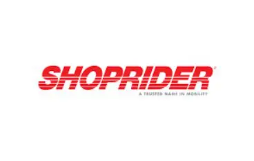 Shoprider logo with red text and tagline.